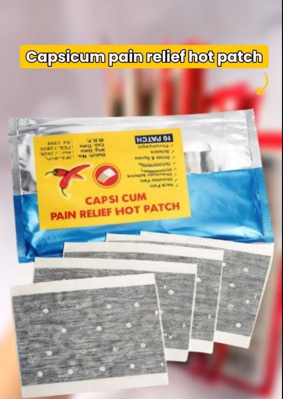 Capsicum Pain Relief Hot Patch (Pack of 10)