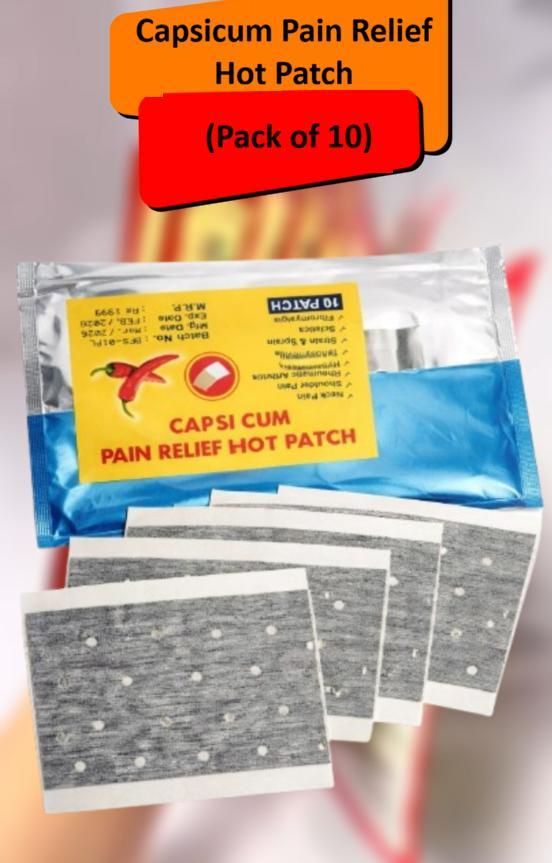 Capsicum Pain Relief Hot Patch (Pack of 10)