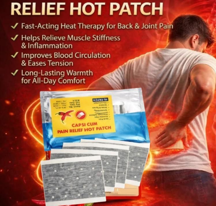 Capsicum Pain Relief Hot Patch (Pack of 10)
